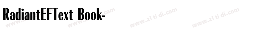 RadiantEFText Book字体转换